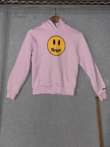 Drew House Mascot Hoodie Kids Youth 10 Pink Smiley Face Logo Pullover Sweater - Picture 1 of 12