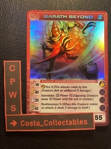 BARATH BEYOND - MAX WISDOM - 40/80/25/60/55 - SUPER - CHAOTIC CARD - 1ST ED - NM