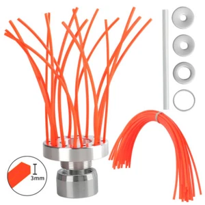 Aluminium Unkrautbürste mit Trimmerfaden /Adapter für Stihl Motorsense universal - Bild 1 von 12