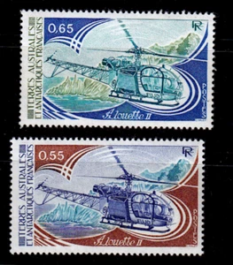 FRENCH SOUTHERN & ANTARCTIC TERRITORIES   SCOTT# 95-96   MNH  HELICOPTER TOPICAL - Picture 1 of 1