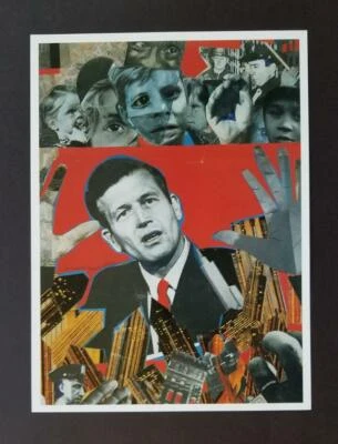 Romare Bearden "John Lindsay" 安装偏移彩色平版画 1998 — 第 1/3 张图片