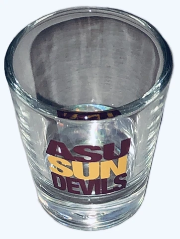 Arizona State University Sun Devils NCAA Licensed Clear Shot Glass NEW Cover