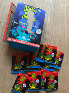 Box Of 11 Packs Teenage Mutant Ninja Turtles Trading Cards Topps Series 2