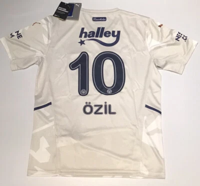 Camiseta Fenerbahce Visitante Puma 2021/22 Gris Ozil #10 S-2XL NUEVA CON ETIQUETAS Foto 1 de 4