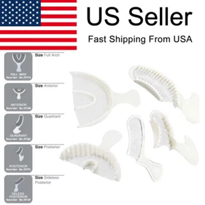 10x Dental Disposable Bite Registration Impression Trays Posterior Anterior - Picture 1 of 12