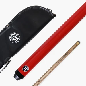 Jonny 8 Ball 36 Pulgadas RED JET JUNIOR Niños 2 Piezas Ceniza Snooker Taco de Piscina, ESTUCHE SUAVE - Imagen 1 de 9