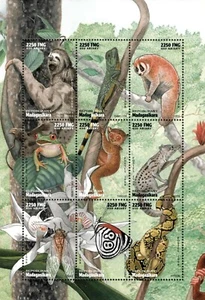 Madagascar 1999 - Jungle Fauna - Sheet of 9 Stamps - Scott #1411 - MNH - Picture 1 of 1