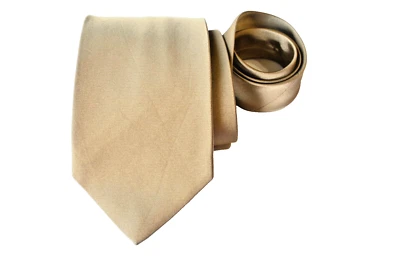 ROBERT TALBOTT MEN'S TIE BEIGE/SOLID WIDTH: 4" LENGTH: 57" - Image 1 of 3