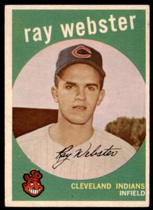 1959 Topps Ray Webster  VG-EX RC Cleveland Indians #531