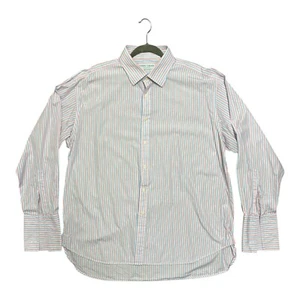 Men’s Joseph Turner Yorkshire Shirt 36R Long Sleeve 17.5 Stripe Button Up Pink - Picture 1 of 12