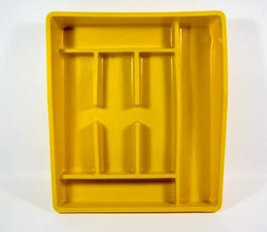 De colección Rubbermaid 1 2924 Oro Utensilios Cubiertos Cubiertos Bandeja Cajón Organizador - Imagen 1 de 4