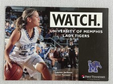 CBK Memphis Tigers 2001-02 Women's Basketball Schedule Card-Lauren Jackson