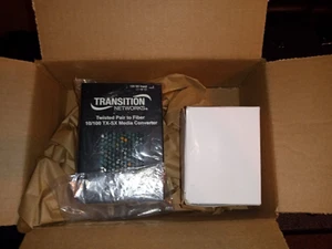 Transition Networks TX-SX Twisted Pair to Fiber 10/100TX-SX Media Converter - Picture 1 of 5