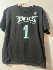 PHILADELPHIA EAGLES JALEN HURTS YOUTH SMALL 2-SIDED NUMBER T-SHIRT NEW/ LICENSED - Picture 1 of 2