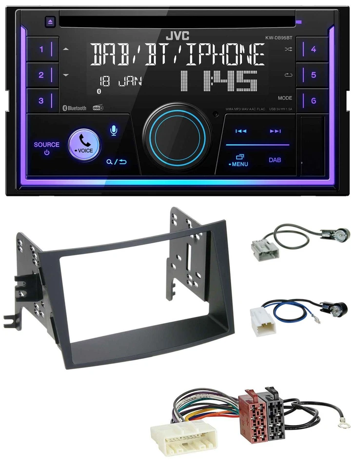 JVC MP3 USB 2DIN DAB Bluetooth CD Autoradio für Subaru Legacy Outback ab 09 - Bild 1 von 4