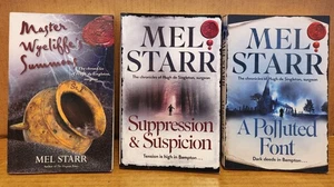 Chronicles of Hugh de Singleton Surgeon 14 15 16 Wycliffe's Polluted Mel Starr - Picture 1 of 6