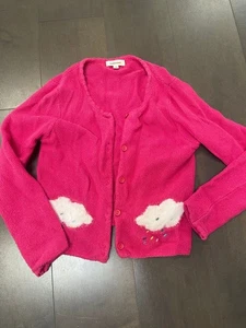 Catimini Pink Cardigan Clouds 4Y - Picture 1 of 3
