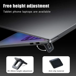 1 Pair Mini Legs For Notebook Computer ABS Base Support Tools Laptop Stand - Photo 1/6