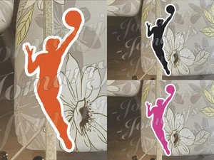 WNBA Logo Custom Colored Decal laptop waterproof tumbler Sz 2"-18" - Picture 1 of 11