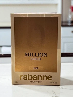 Paco Rabanne 1 Millón ELIXER ORO EDP Intenso 1.5ml Muestra Oficial AUTÉNTICO Foto 1 de 3