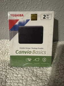 Disco duro externo portátil Toshiba Canvio Basics 2 TB negro sellado - Imagen 1 de 1
