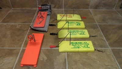 Lot Vintage Yellow Bird Side Surface Planer Boards Port Left Right Wille - Image 1 of 4