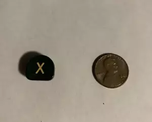 Vintage Royal Typewriter Touch Control Replace Key “X”, Brown with White Letter - Picture 1 of 2