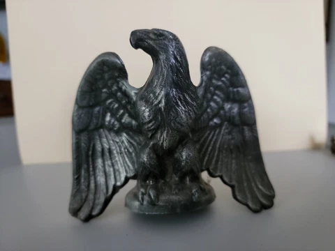 Vintage American Eagle Bird Flag Finial Pole Topper Mid Century Aluminum Cover