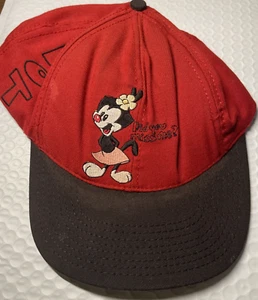 Vintage 1993 ANIMANIACS DOT "¿Did You Miss Me?" Gorra roja Snapback de béisbol ¡RARA! - Imagen 1 de 5