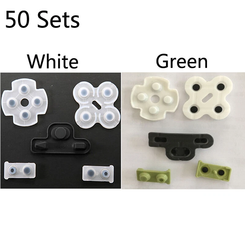 50Sets Dualshock 3 Parts Silicone conductive Rubber Pads For Sony PS3 Controller - Image 1 of 1