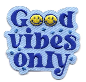GOOD VIBES ONLY Bügelbild Patch - Bild 1 von 1