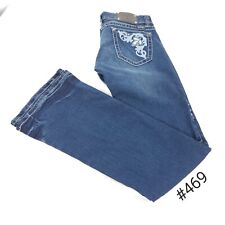 Trinity Ranch Montana West Casual Medium Wash Denim Jeans Womens Size 31x35 Blue