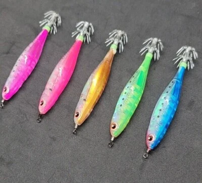YO-ZURI STYLE SQUID JIG Bait Hi-Lo Sinking 3-3/4" In Jig Squiding Lure Saltwater - Image 1 of 4