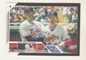 2023 Topps Update BLACK BORDER PARALLEL #US305 CARLOS CORREA JOSE MIRANDA 45/72