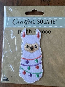Crafters Square Iron On Patch Llama - Picture 1 of 1