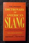 1971 Pocket Dictionary Of American Slang 4Th Ed. Vg/Fn 5.0