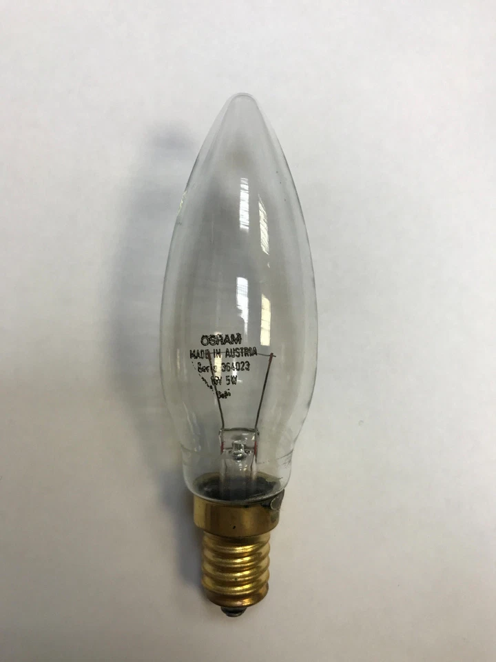 Ersatzlampen für Weihnachtslichterkette für Außen 15 Osram Kerzen E14 45W CAK  - Bild 1 von 1