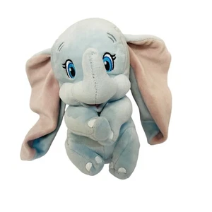 Disney Dumbo Plush Toy Big Ears Blue Eyes Sparkle Stuffed Animal BluePink 10" - Picture 1 of 5