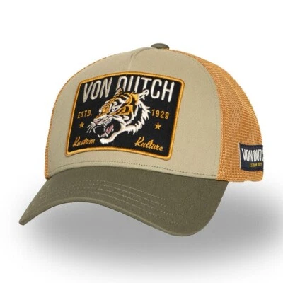 VON DUTCH WILD TIGER CAP - KHAKI - *BRAND NEW* *100% AUTHENTIC*