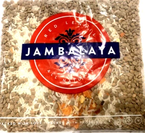 Jambalaya Red Lentils All Natural Packed Protein Rice Gluten Free Vegan Packet - Picture 1 of 8