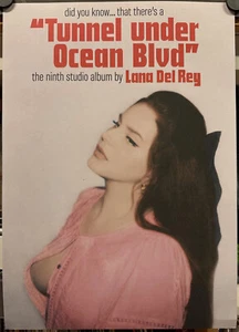 Lana Del Rey – Did You Know That There's A Tunnel Under Ocean Blvd Promo Poster - Picture 1 of 1