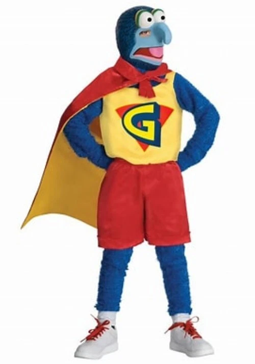 Bambini - Costume e maschera Muppets Gonzo, età 5-7 - Immagine 1 di 1