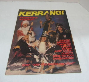 Vintage Kerrang Magazine No. 31 Saxon Rainbow Rose Tattoo. December 16-29 1982 - Picture 1 of 3