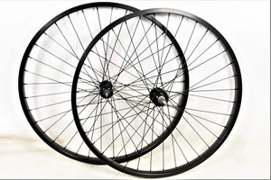 PAR DE 26" Bicicleta Eje Sólido 5 6 Velocidades Ruedas de Pared Única - Negra 100/130mm - Imagen 1 de 2