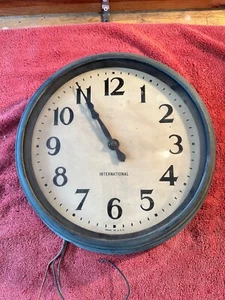 Vintage Art Deco International Business Machine IBM 24 volts DC "Slave Clock" - Picture 1 of 9
