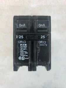 Eaton BR225 25A 10kAIC @ 240V 2-Pole Residential Circuit Breaker - Picture 1 of 3