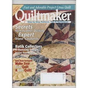 Quiltmaker Magazine January February 2007 Diane Gaudynski Batik Feather - Picture 1 of 2