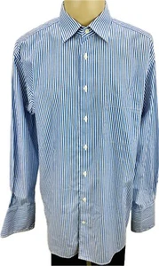 Van Laack ROYAL Hemd 42 L Herren Hemden Manschettenknopf Männer Businesshemd - Picture 1 of 6