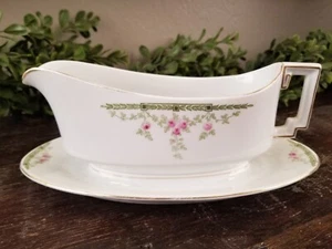 Vintage Imperial Heinrich H & Co Selb Pattern #5520 Bavaria Gravy Boat - Picture 1 of 10