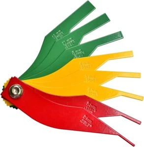 Brake Lining Thickness Gauge 8 Piece SAE & Metric Steel Constructions - Picture 1 of 6
